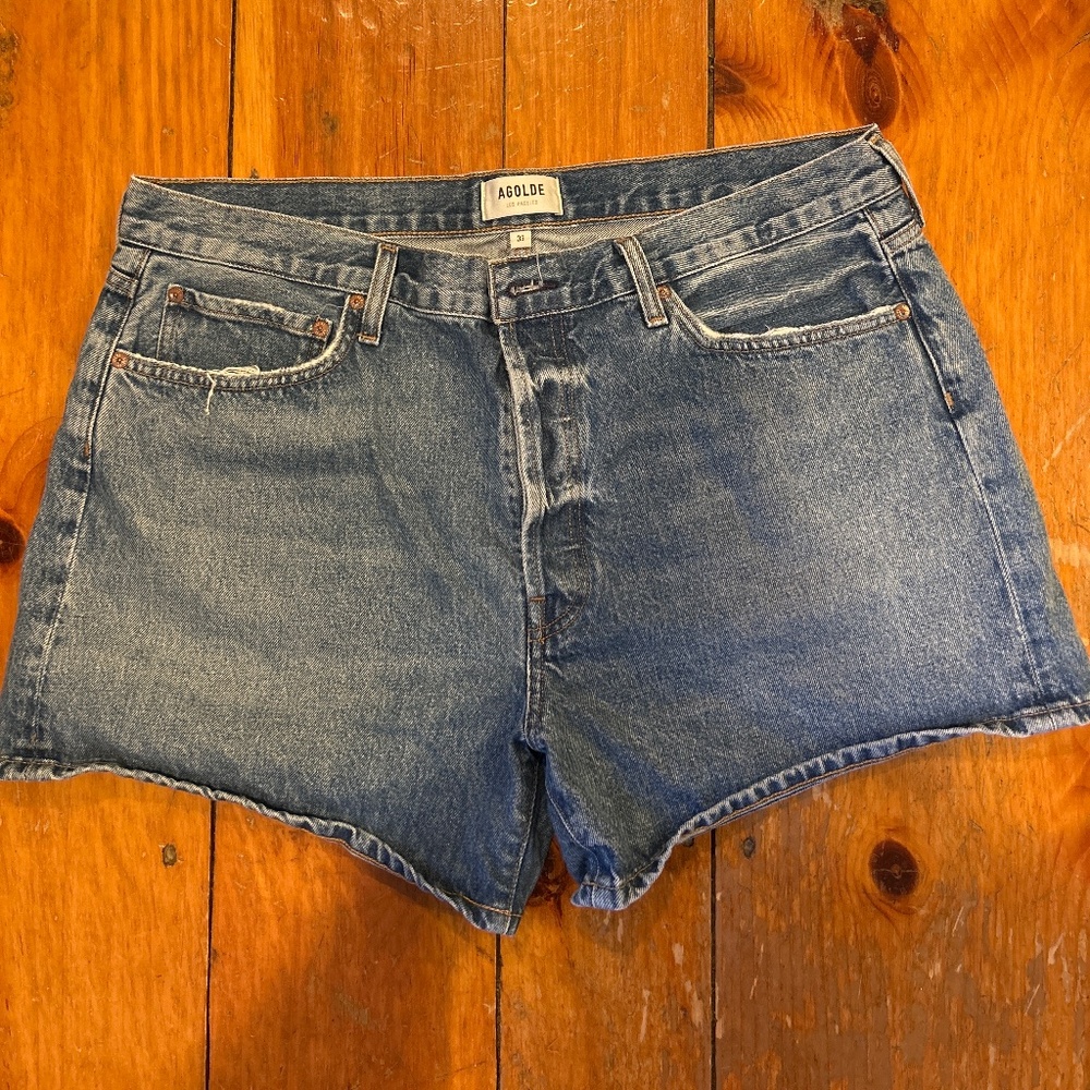 AGOLDE Parker Long Denim Shorts size 33